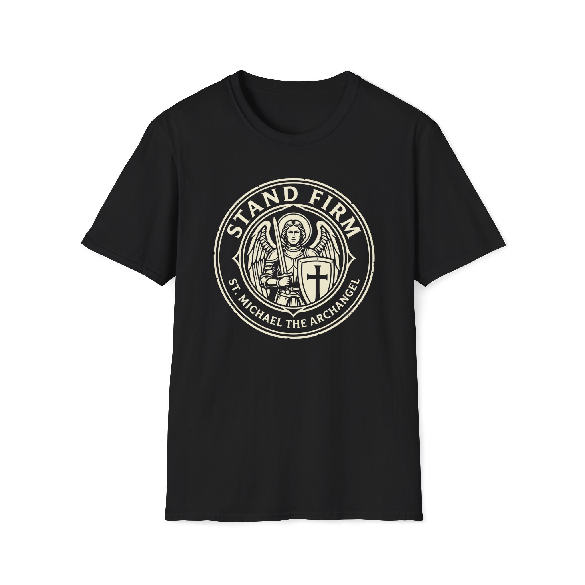 St. Michael Stand Firm Medieval Defender Seal T-Shirt