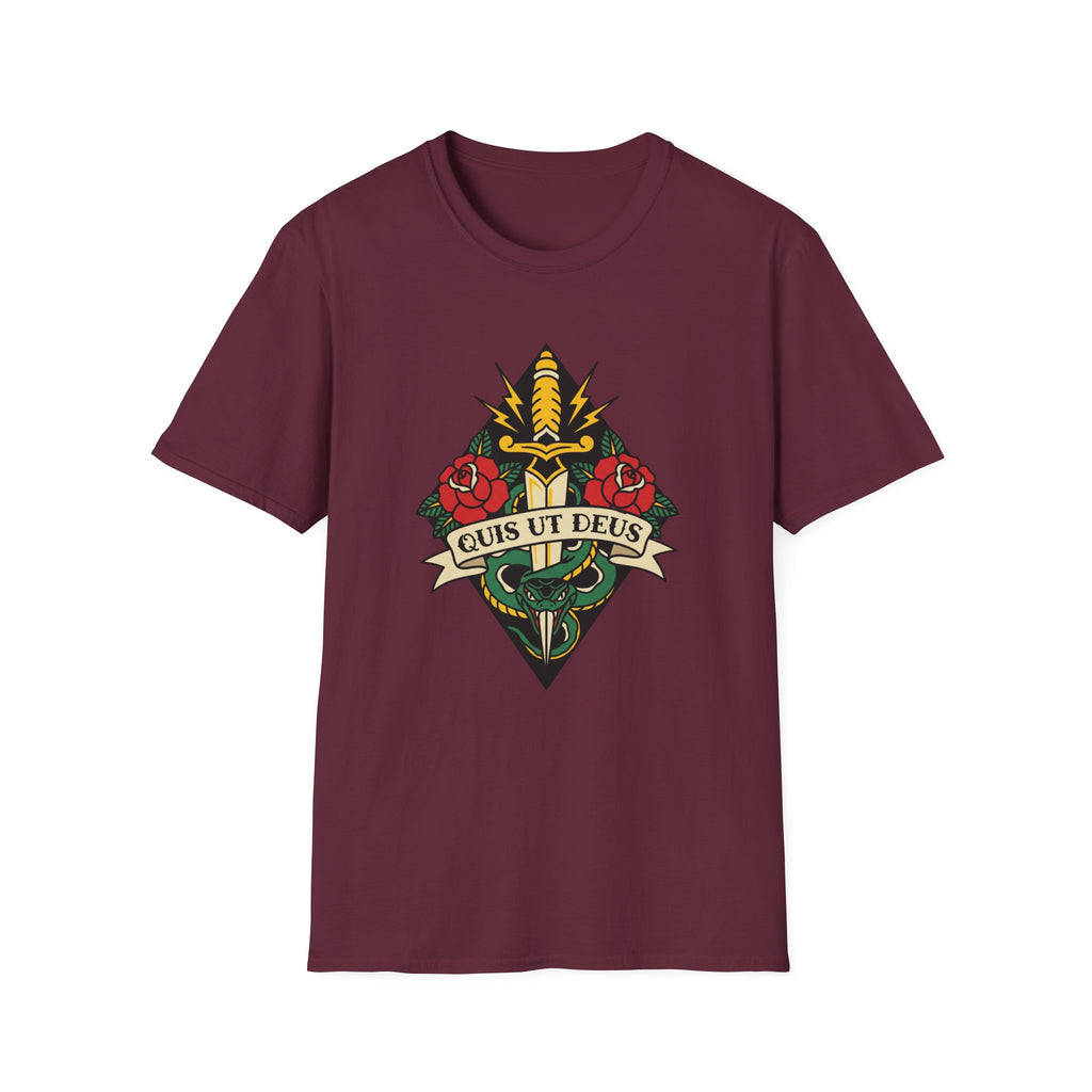 Quis Ut Deus Tattoo T-Shirt