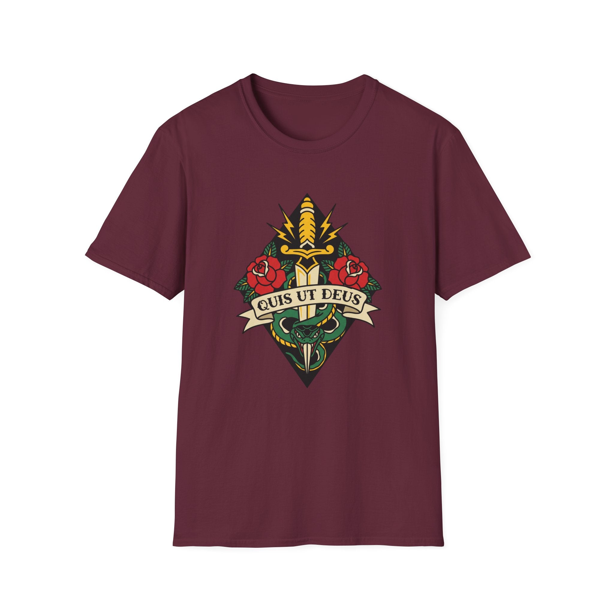 Quis Ut Deus Tattoo T-Shirt
