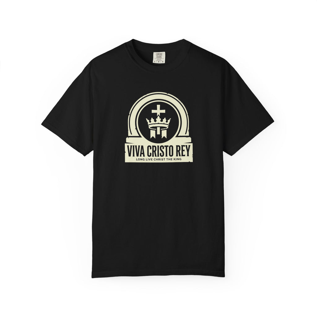 Christ the King Crowned Banner Emblem T-Shirt