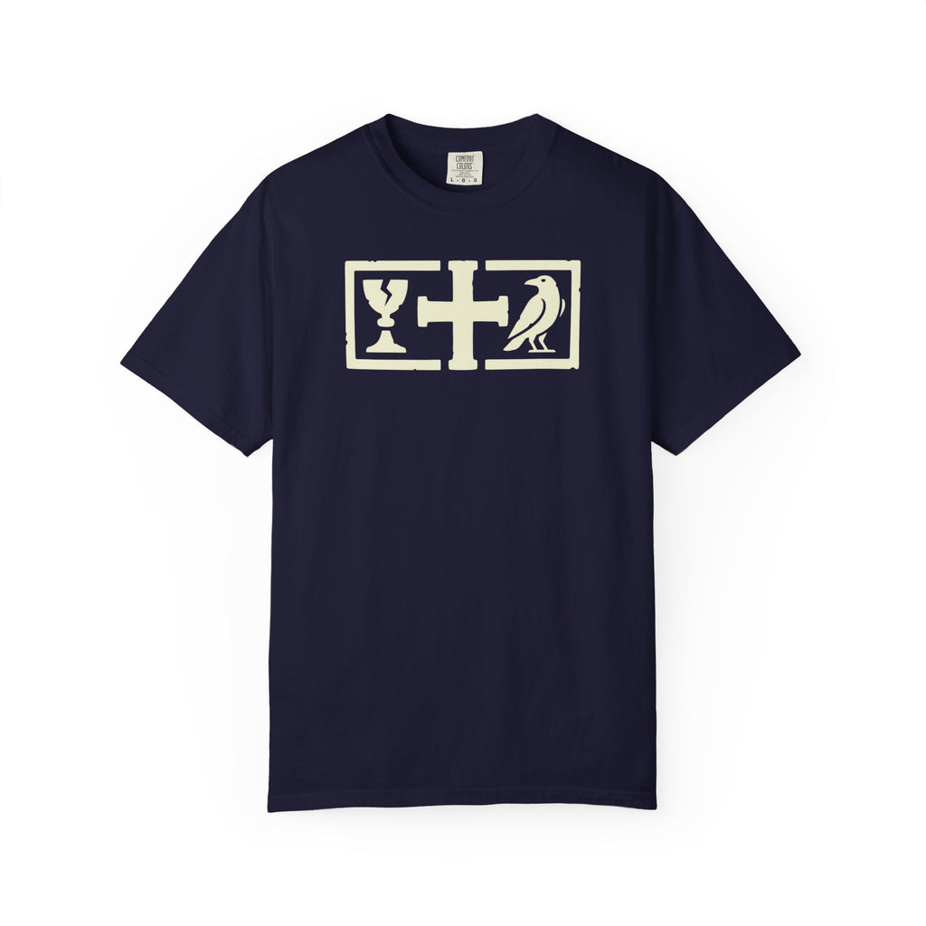 St. Benedict Monastic Cross Chalice & Raven T-Shirt