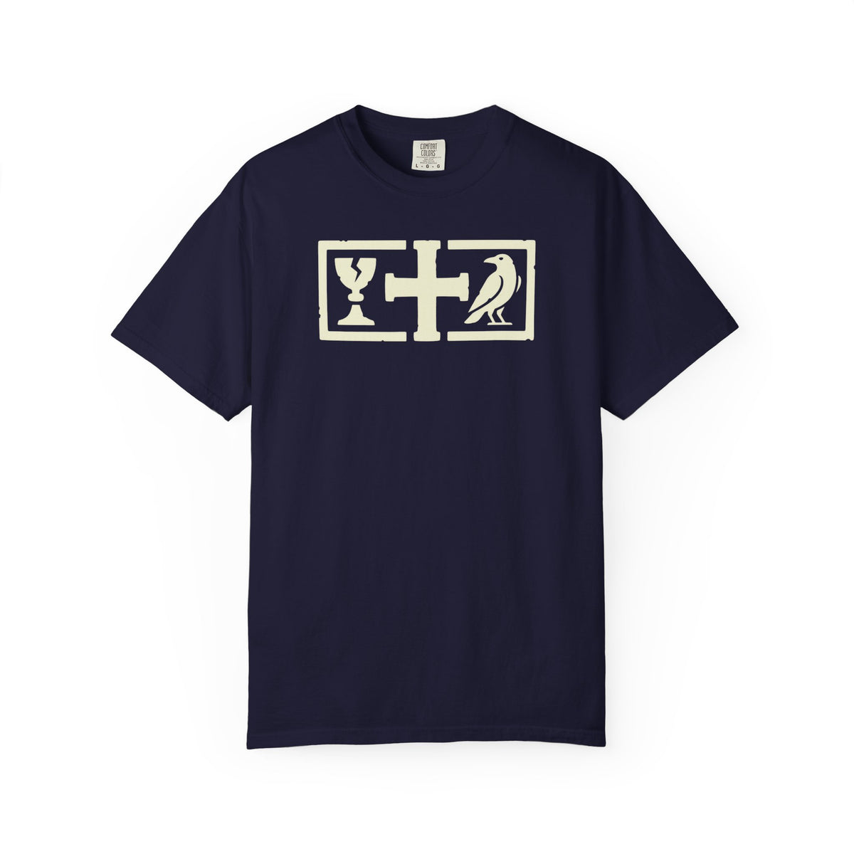 St. Benedict Monastic Cross Chalice & Raven T-Shirt