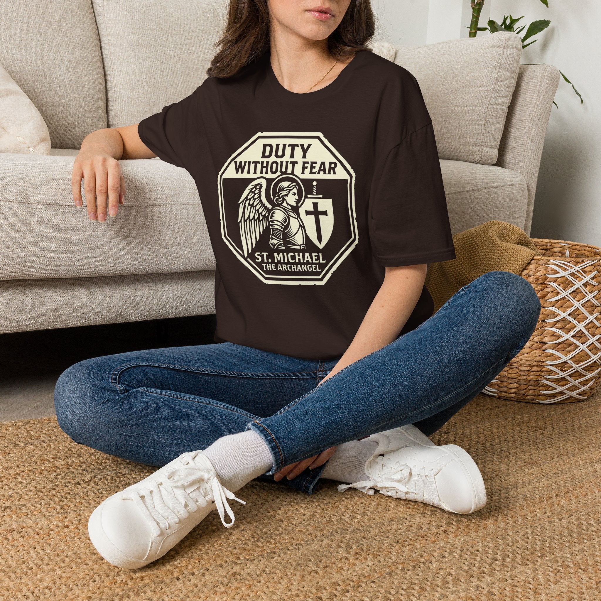 St. Michael Duty Without Fear Guild Seal T-Shirt