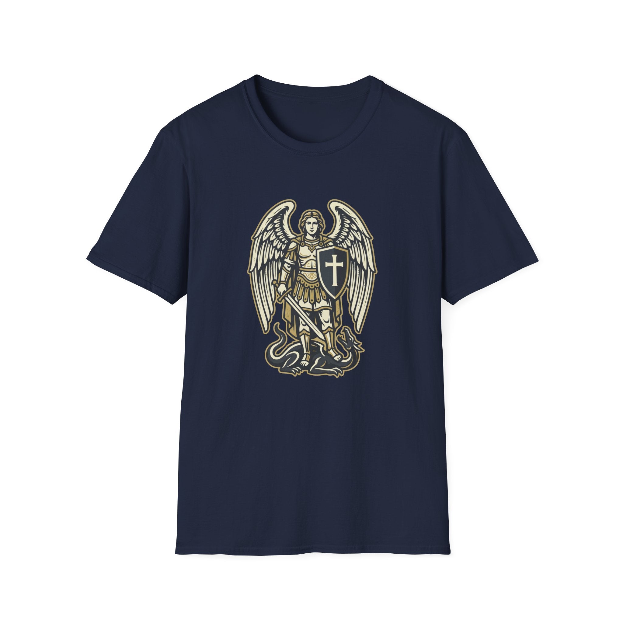St. Michael Sword and Shield Triumph T-Shirt