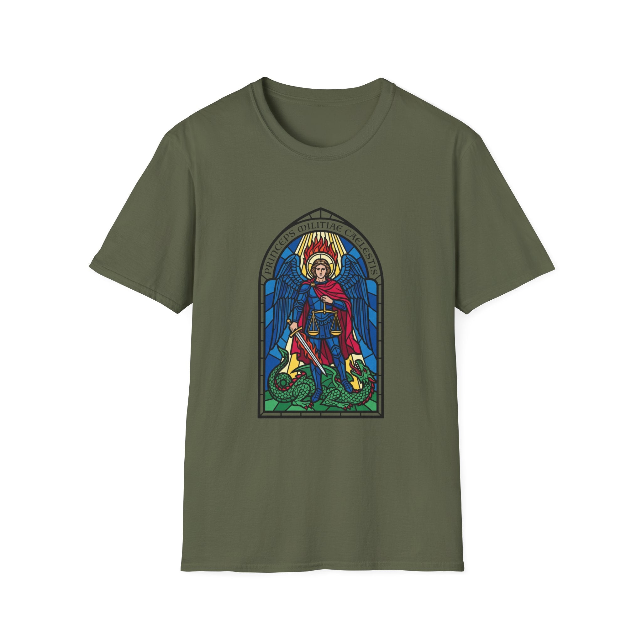 St. Michael Stained Glass T-Shirt