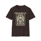 St. Michael Stand Against Evil Gothic Seal T-Shirt