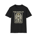 St. Michael Stand Against Evil Gothic Seal T-Shirt