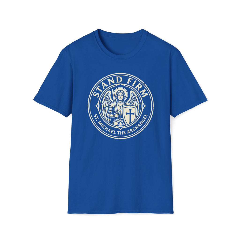St. Michael Stand Firm Medieval Defender Seal T-Shirt