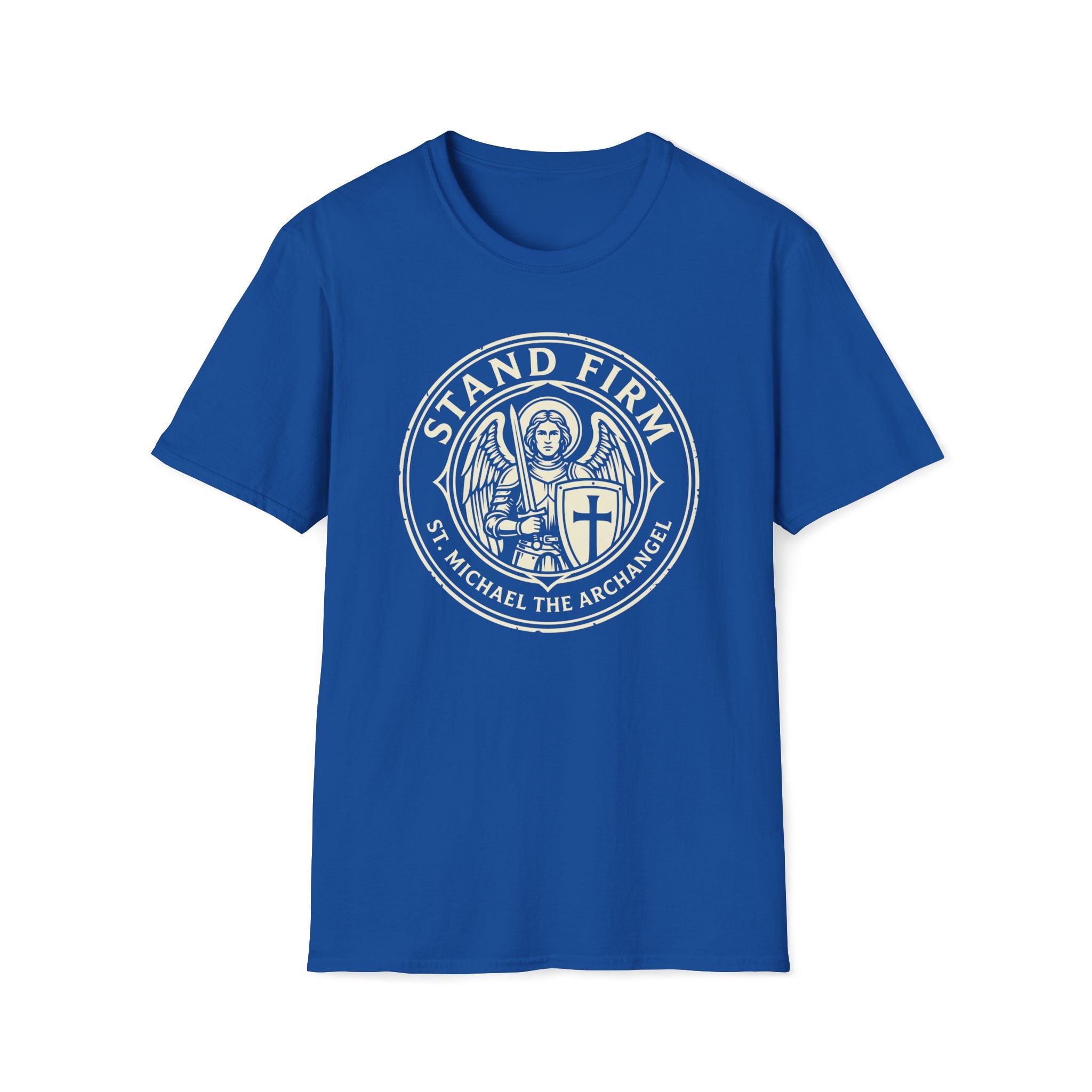 St. Michael Stand Firm Medieval Defender Seal T-Shirt