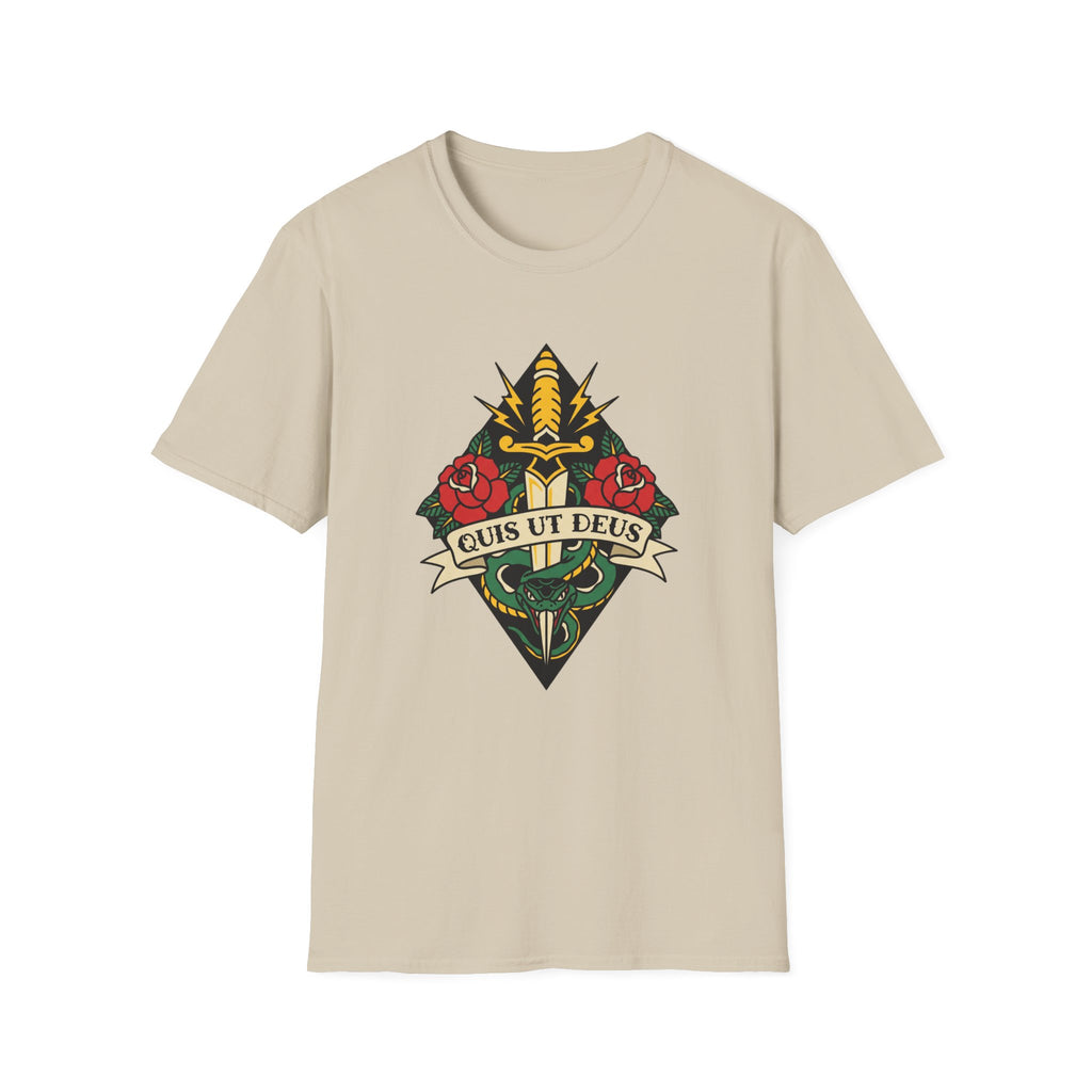 Quis Ut Deus Tattoo T-Shirt