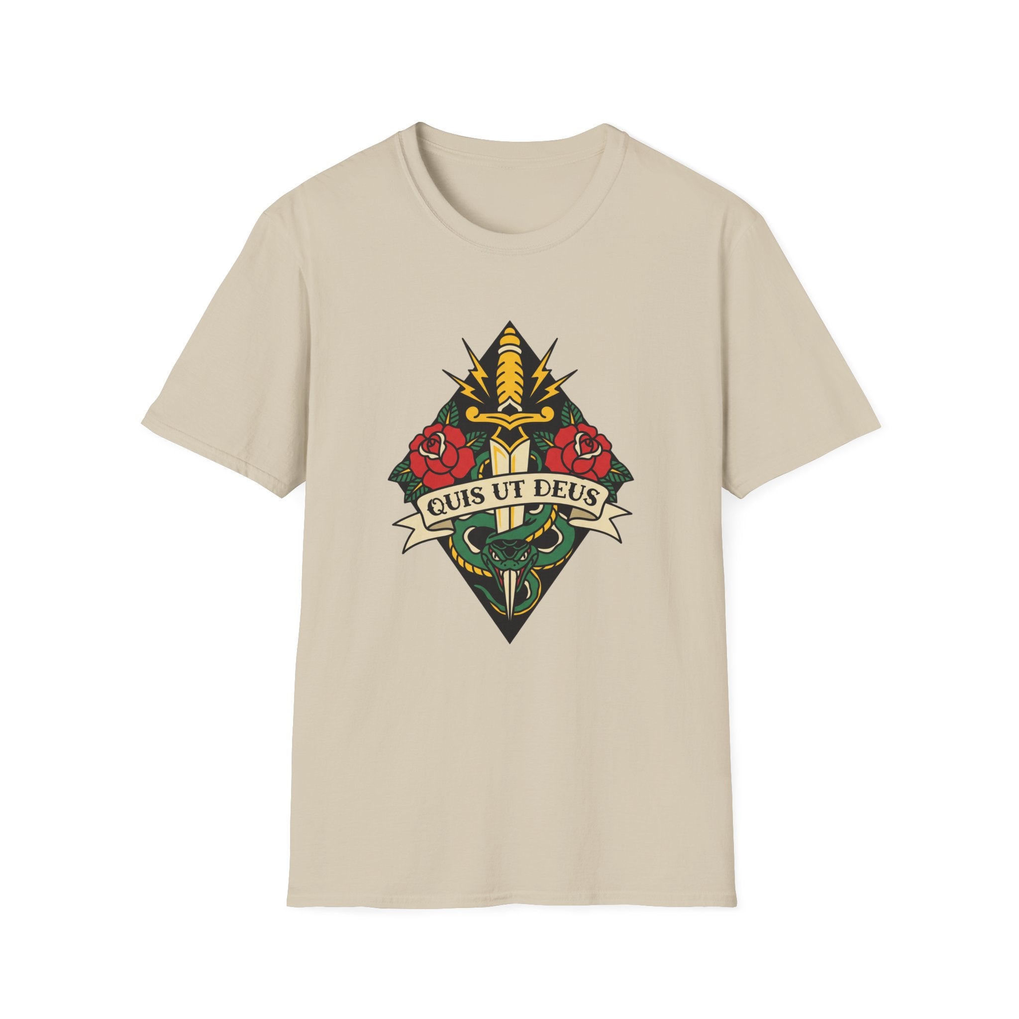 Quis Ut Deus Tattoo T-Shirt
