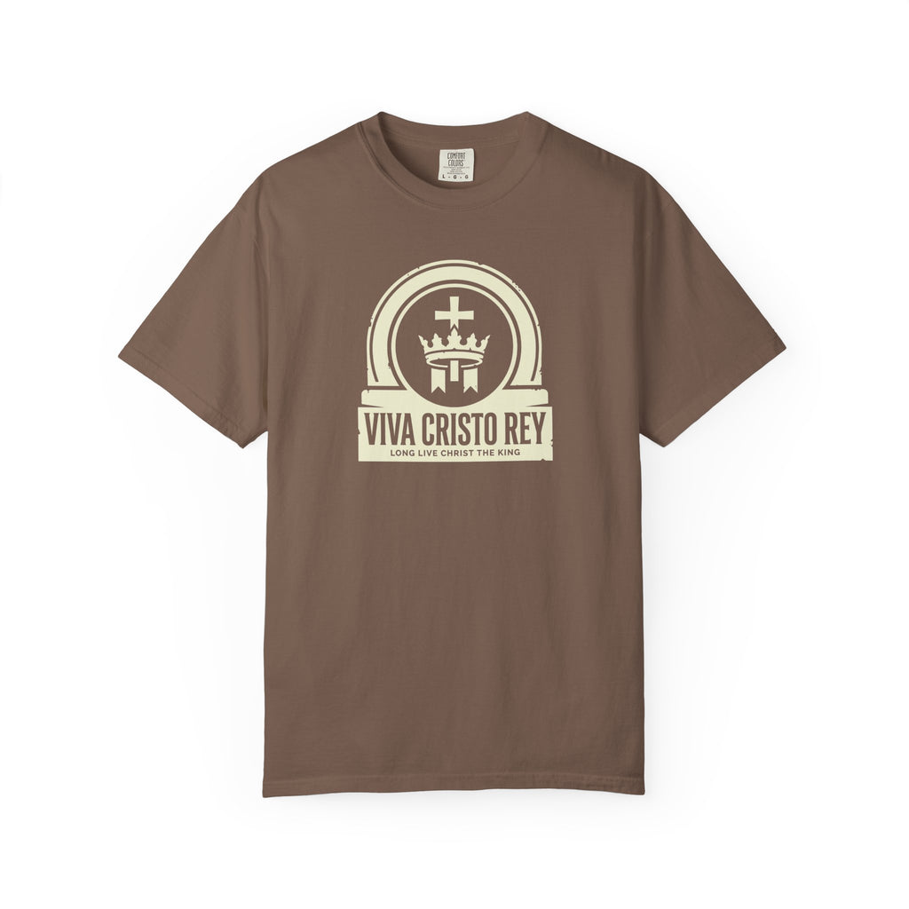 Viva Cristo Rey Christ the King Crown Catholic T-Shirt