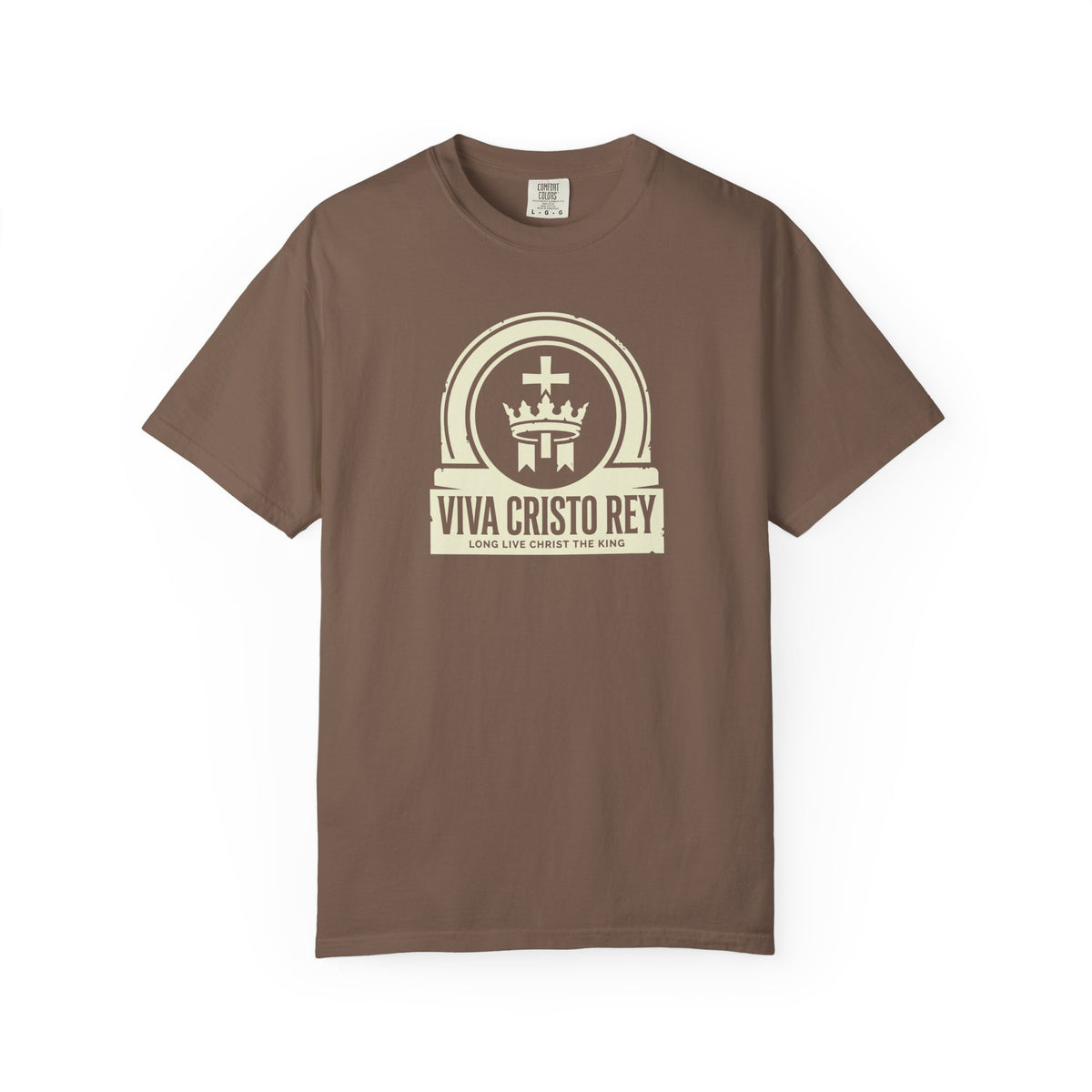 Viva Cristo Rey Christ the King Crown Catholic T-Shirt