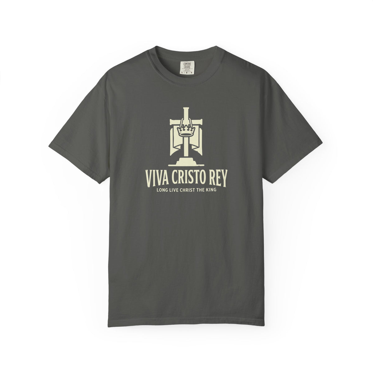 Viva Cristo Rey Christ the King Banner Catholic T-Shirt