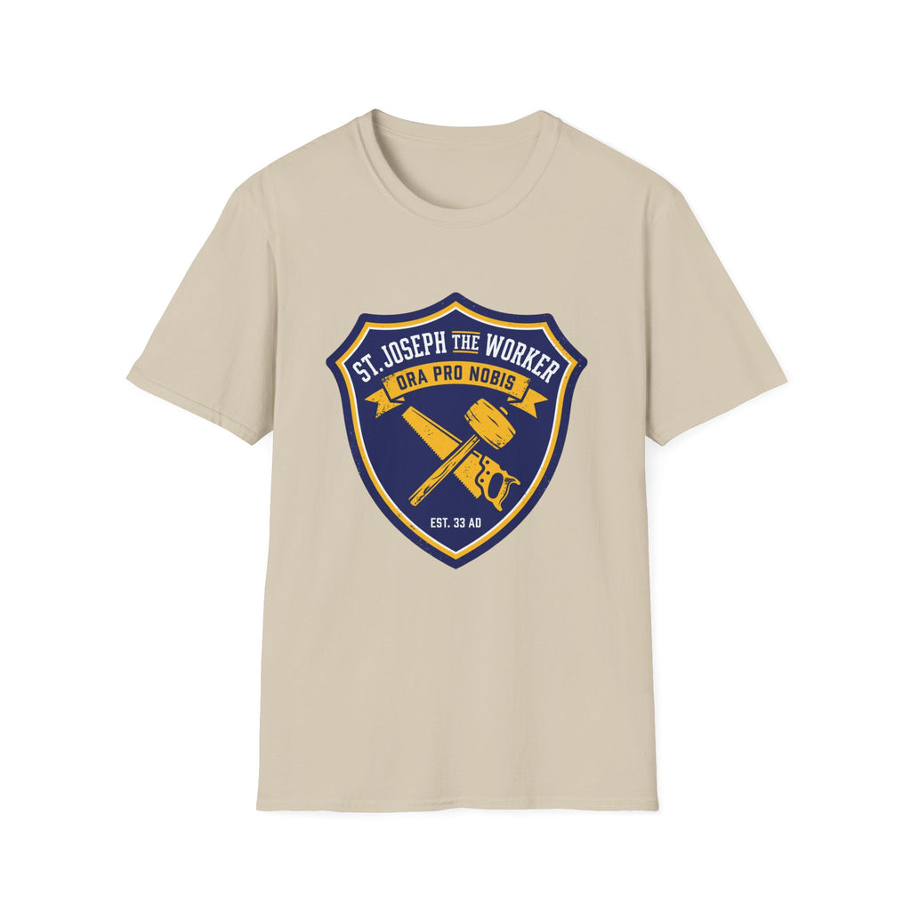 St. Joseph the Worker Shield T-Shirt