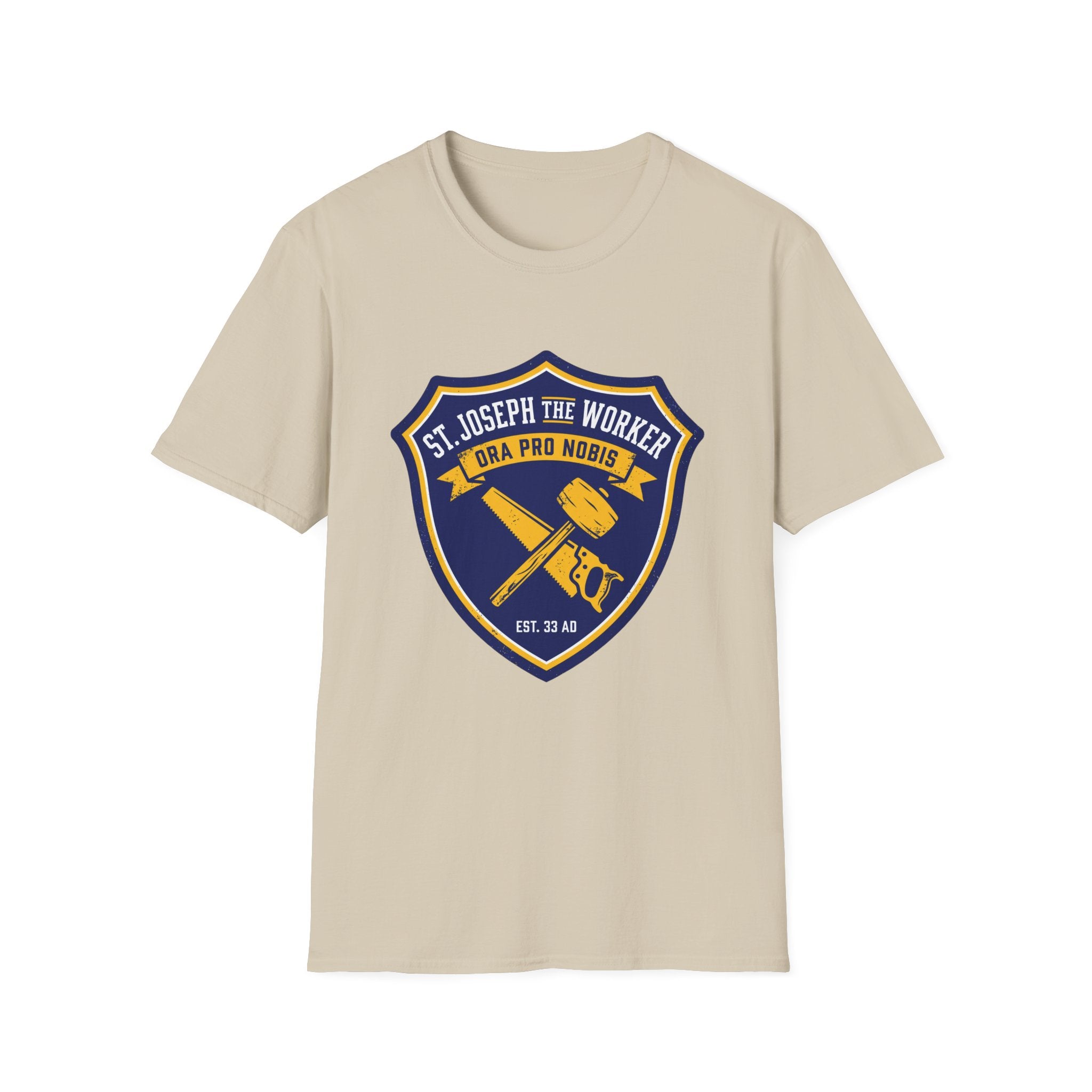 St. Joseph the Worker Shield T-Shirt