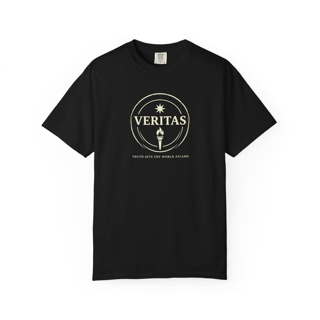 Veritas Truth Sets the World Aflame Catholic T-Shirt