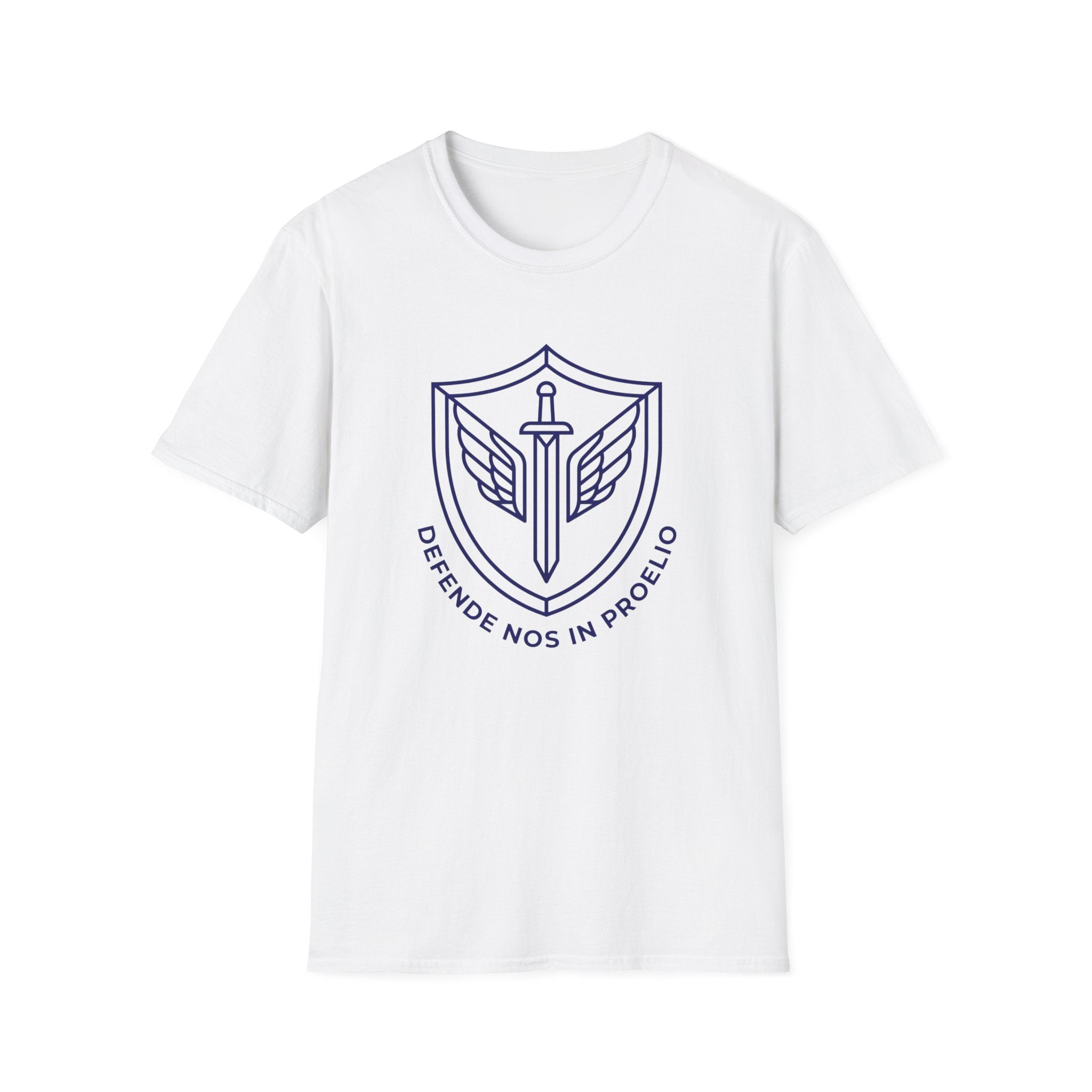 Defende Nos In Proelio Shield T-Shirt