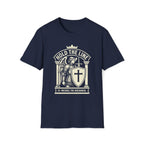 St. Michael Hold the Line Heraldic Shield T-Shirt