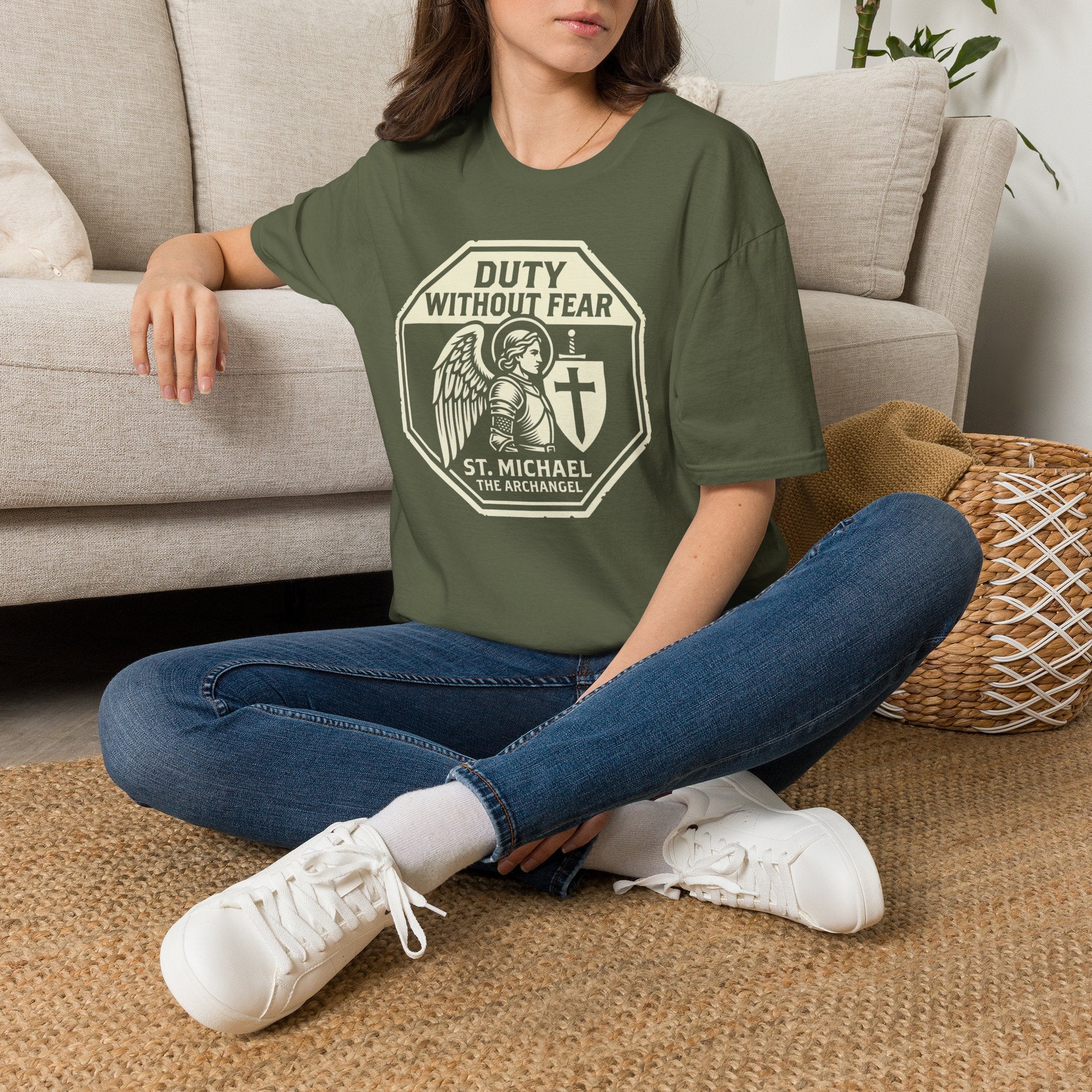 St. Michael Duty Without Fear Guild Seal T-Shirt