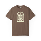 Sacred Heart of Jesus Woodcut Catholic T-Shirt