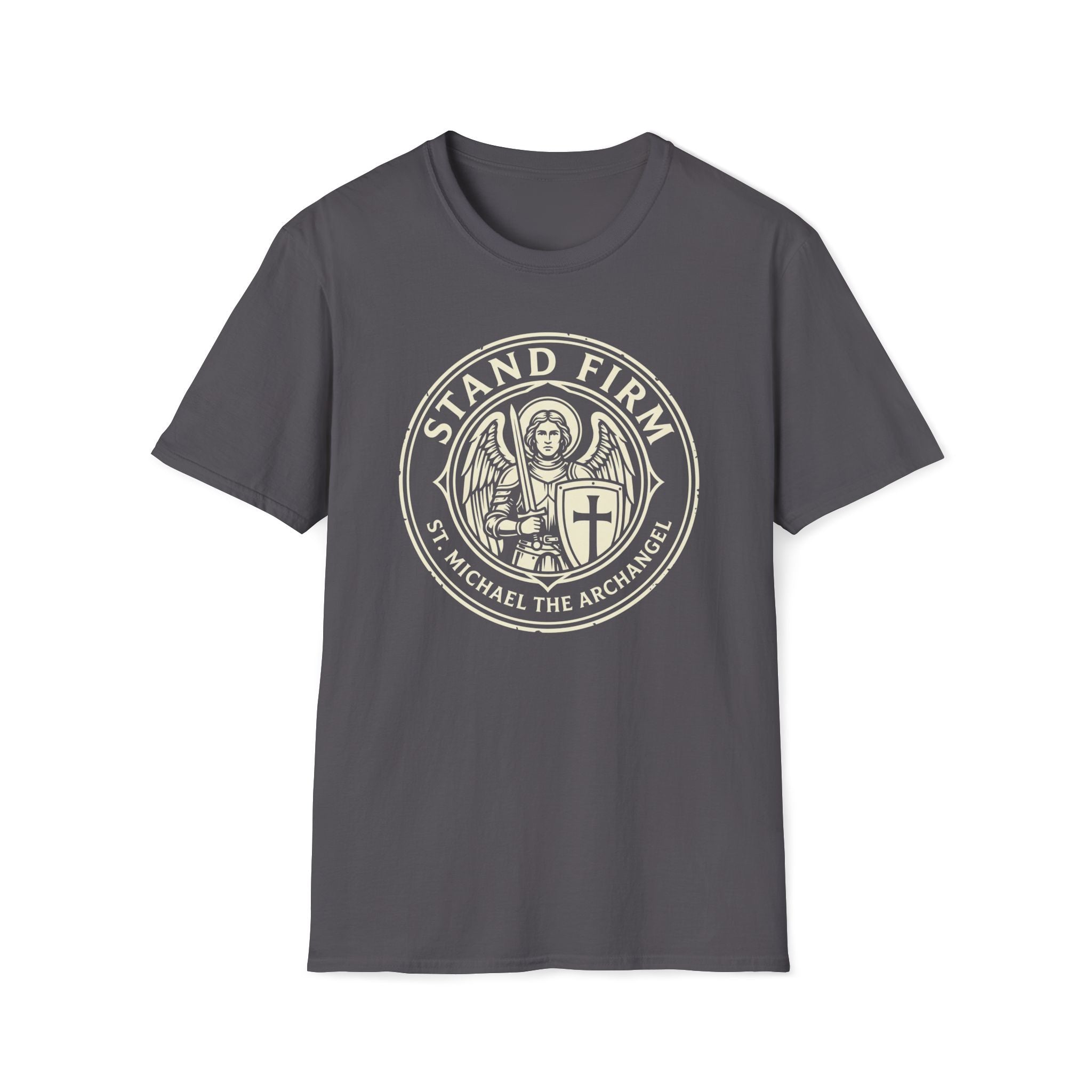 St. Michael Stand Firm Medieval Defender Seal T-Shirt