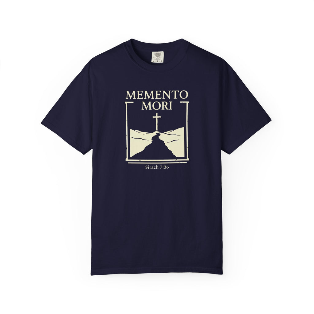 Memento Mori Remember Death Sirach 7:36 Catholic T-Shirt