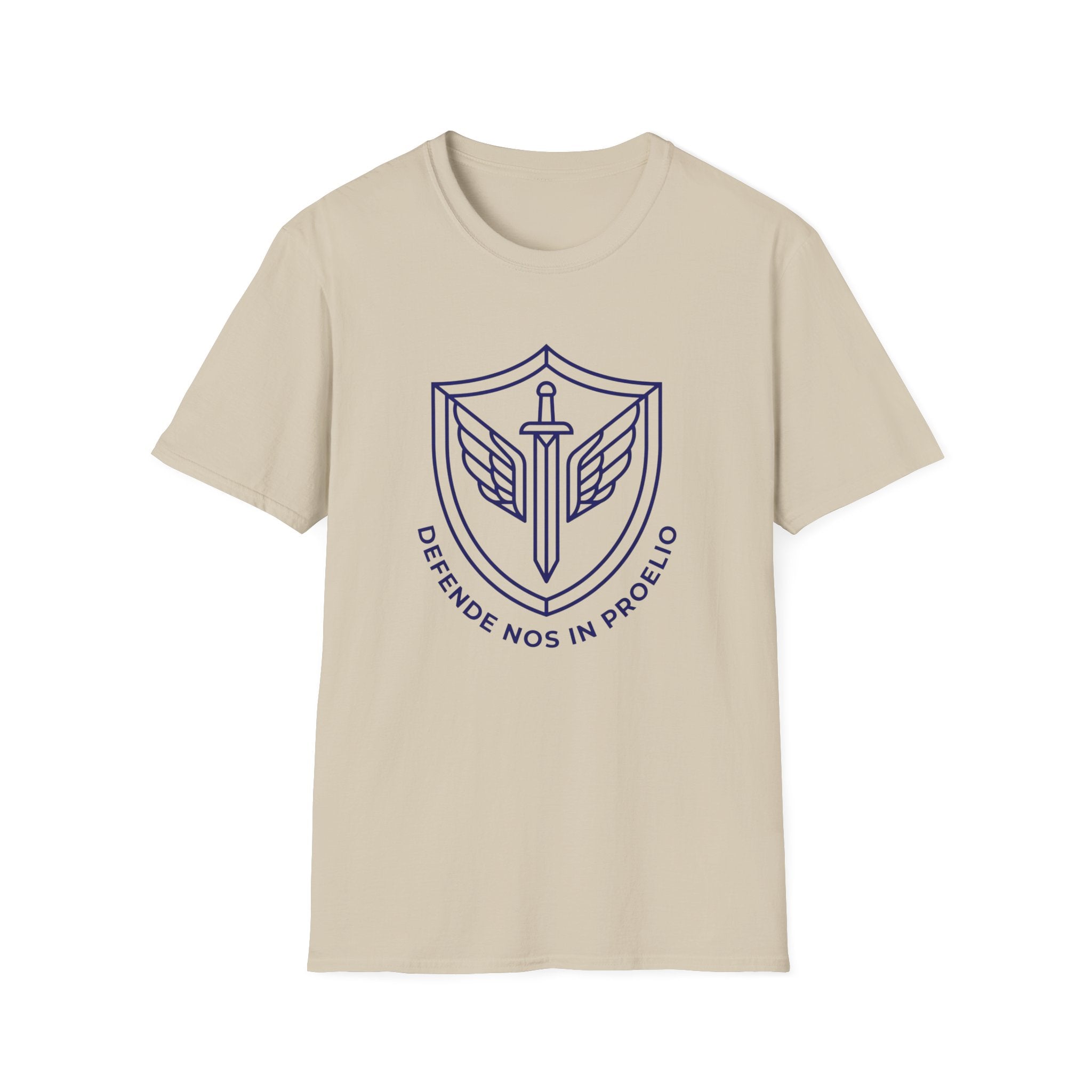 Defende Nos In Proelio Shield T-Shirt