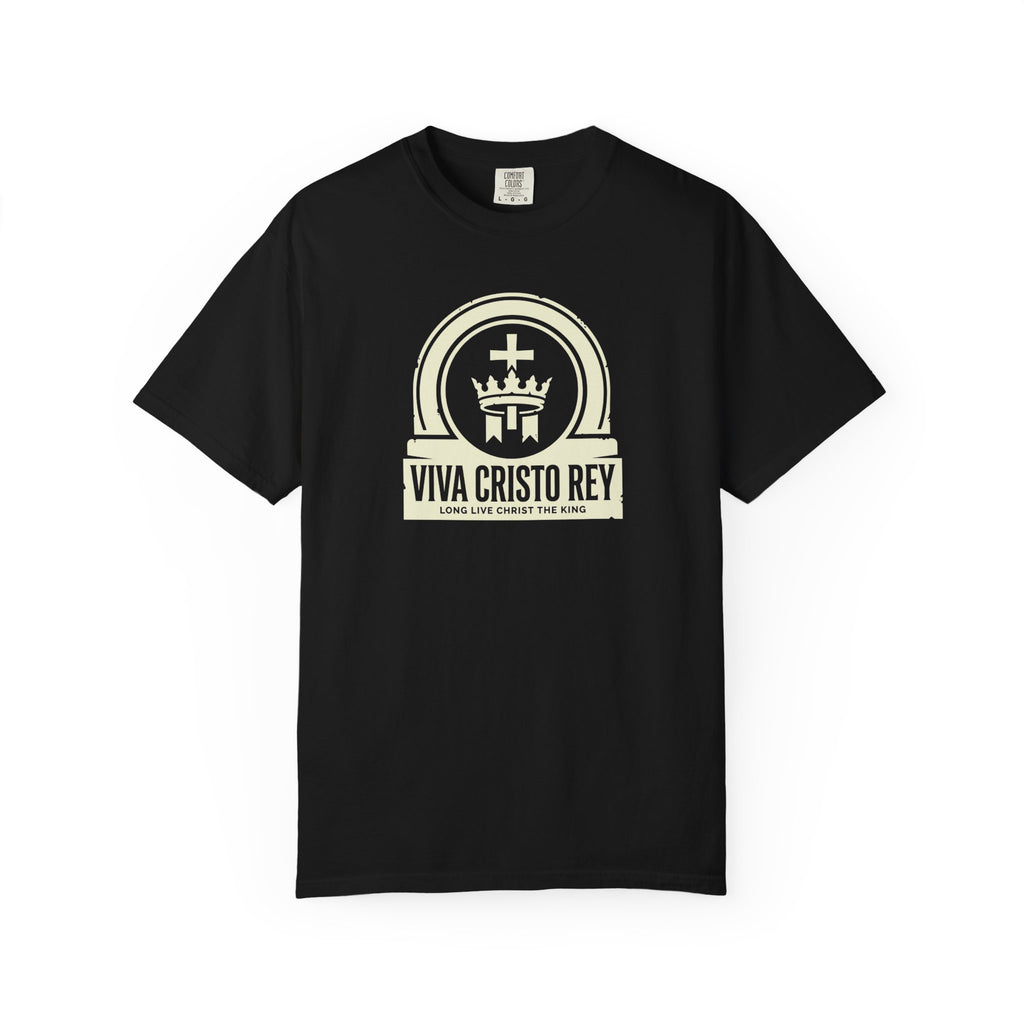 Viva Cristo Rey Christ the King Crown Catholic T-Shirt