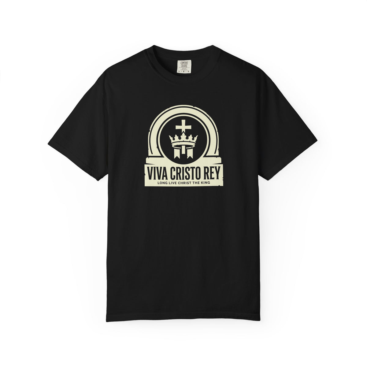 Viva Cristo Rey Christ the King Crown Catholic T-Shirt
