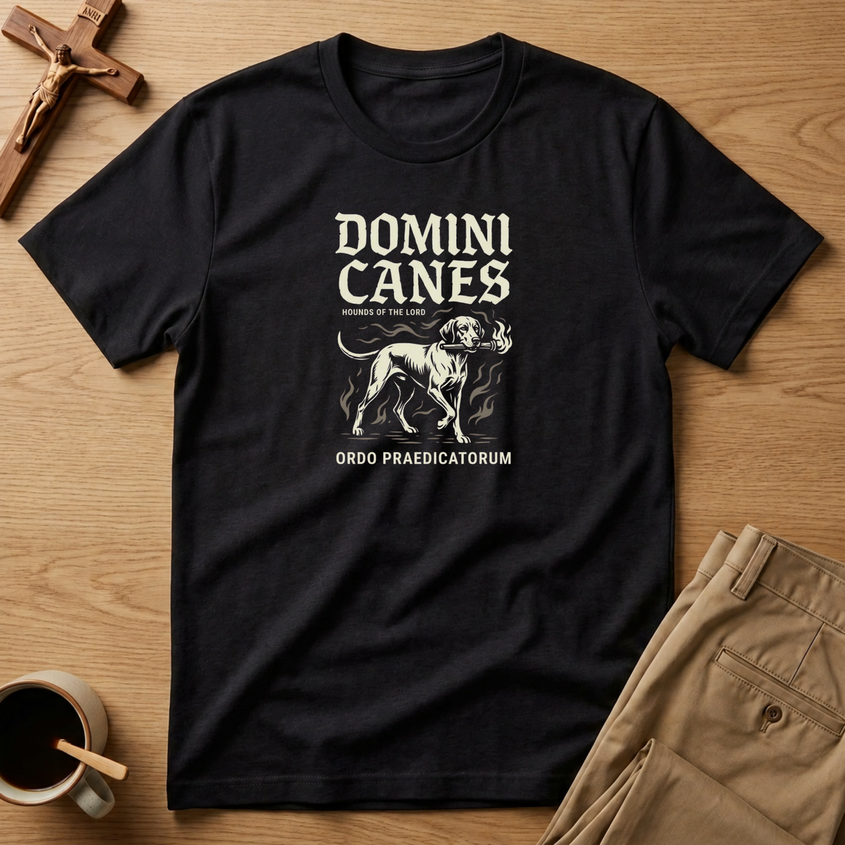Domini Canes Ordo Praedicatorum Catholic T-Shirt