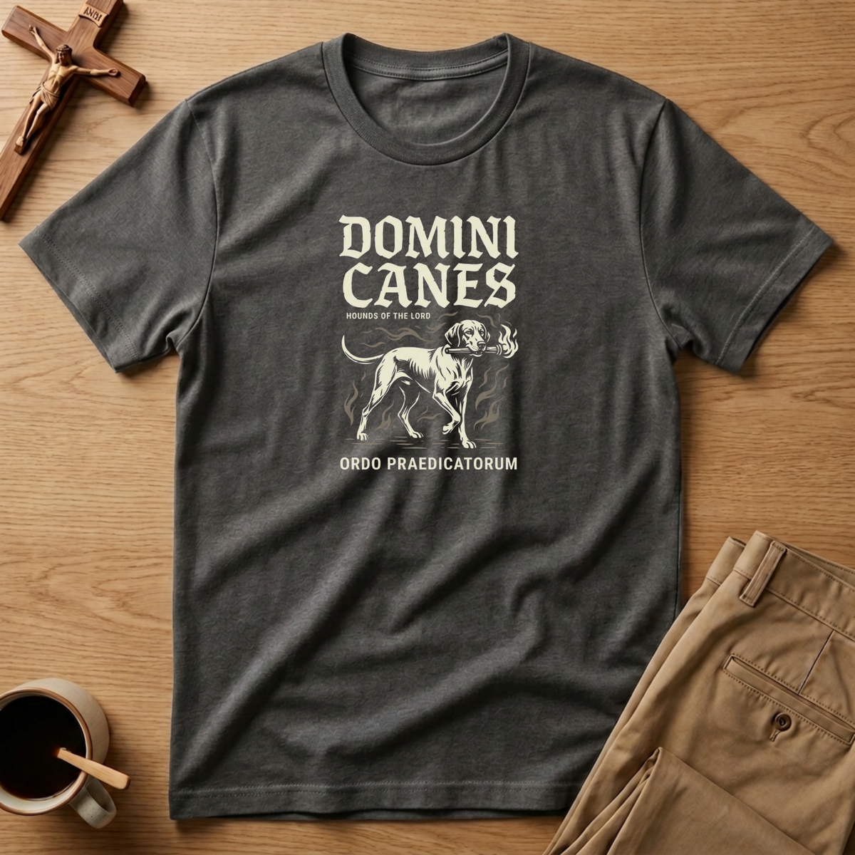 Domini Canes Ordo Praedicatorum Catholic T-Shirt