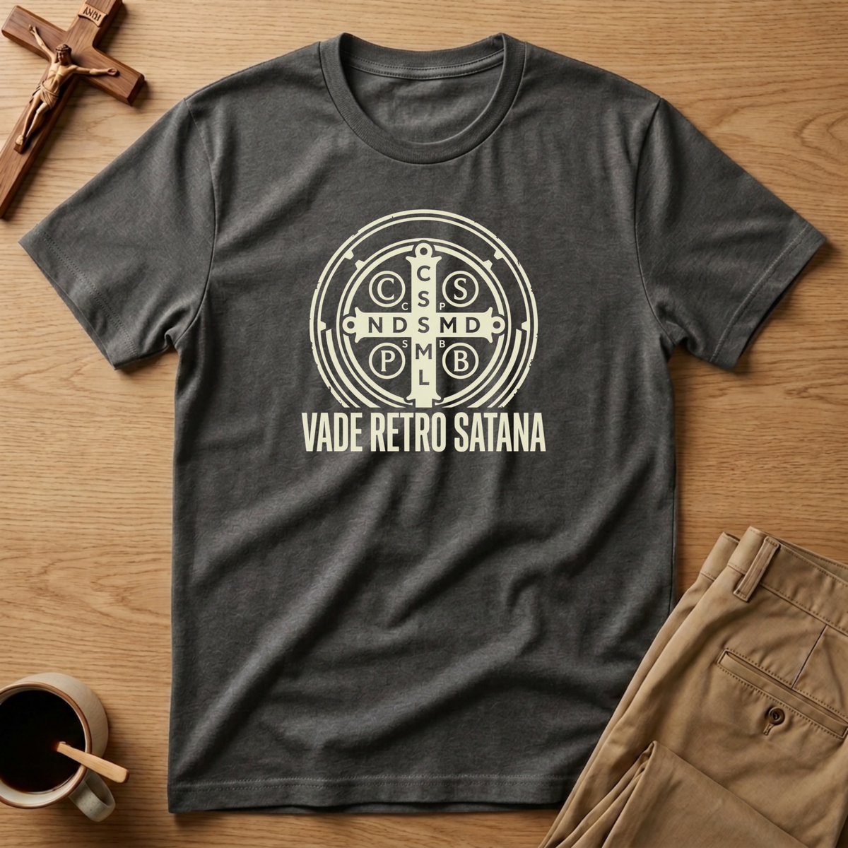St. Benedict Protection Medal Vade Retro Satana T-Shirt