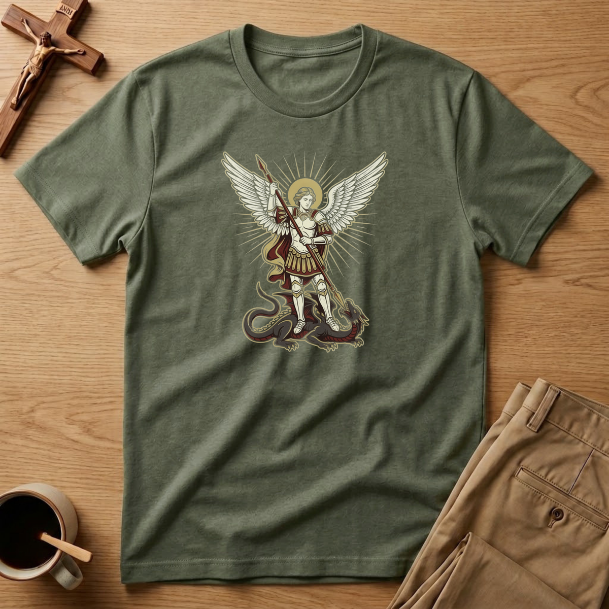St. Michael Dragon Slayer T-Shirt
