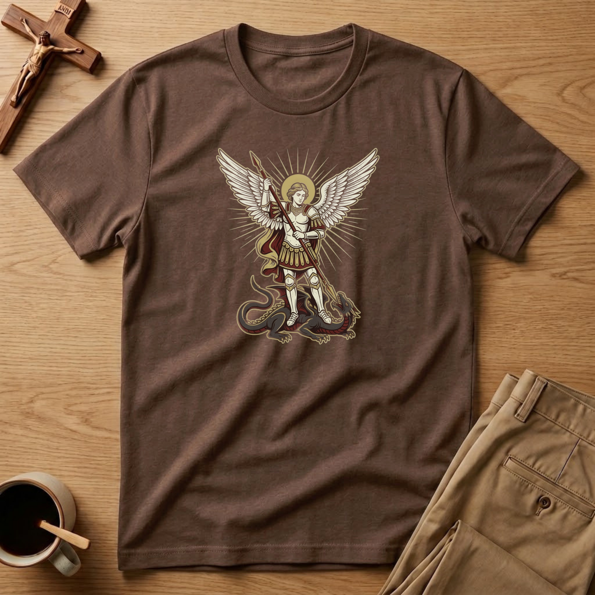 St. Michael Dragon Slayer T-Shirt