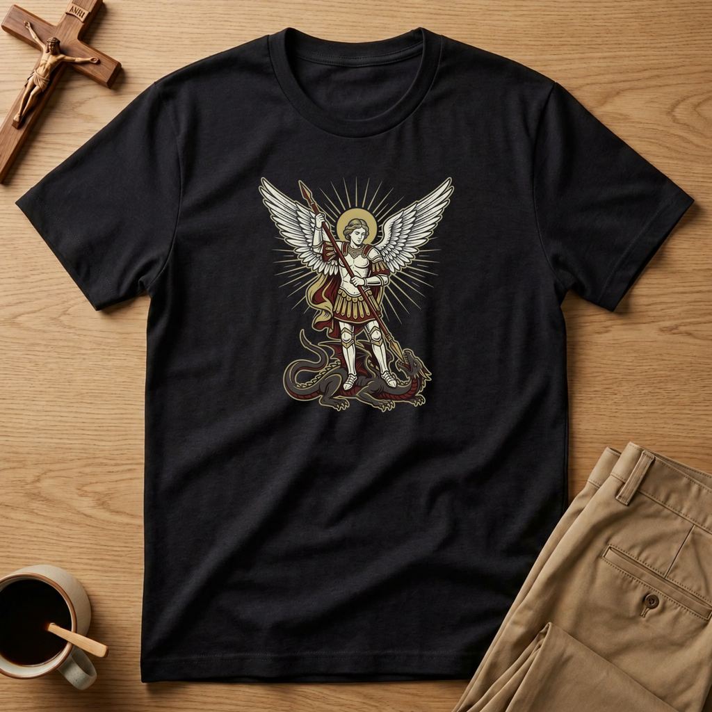 St. Michael Dragon Slayer T-Shirt