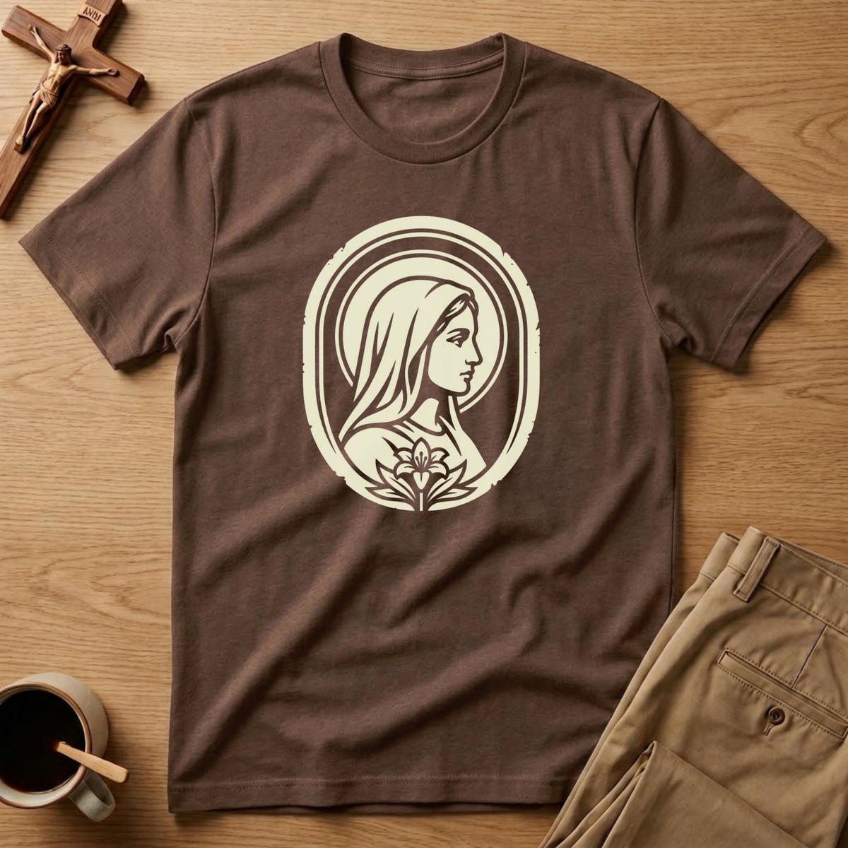 Blessed Mother Lily T-Shirt