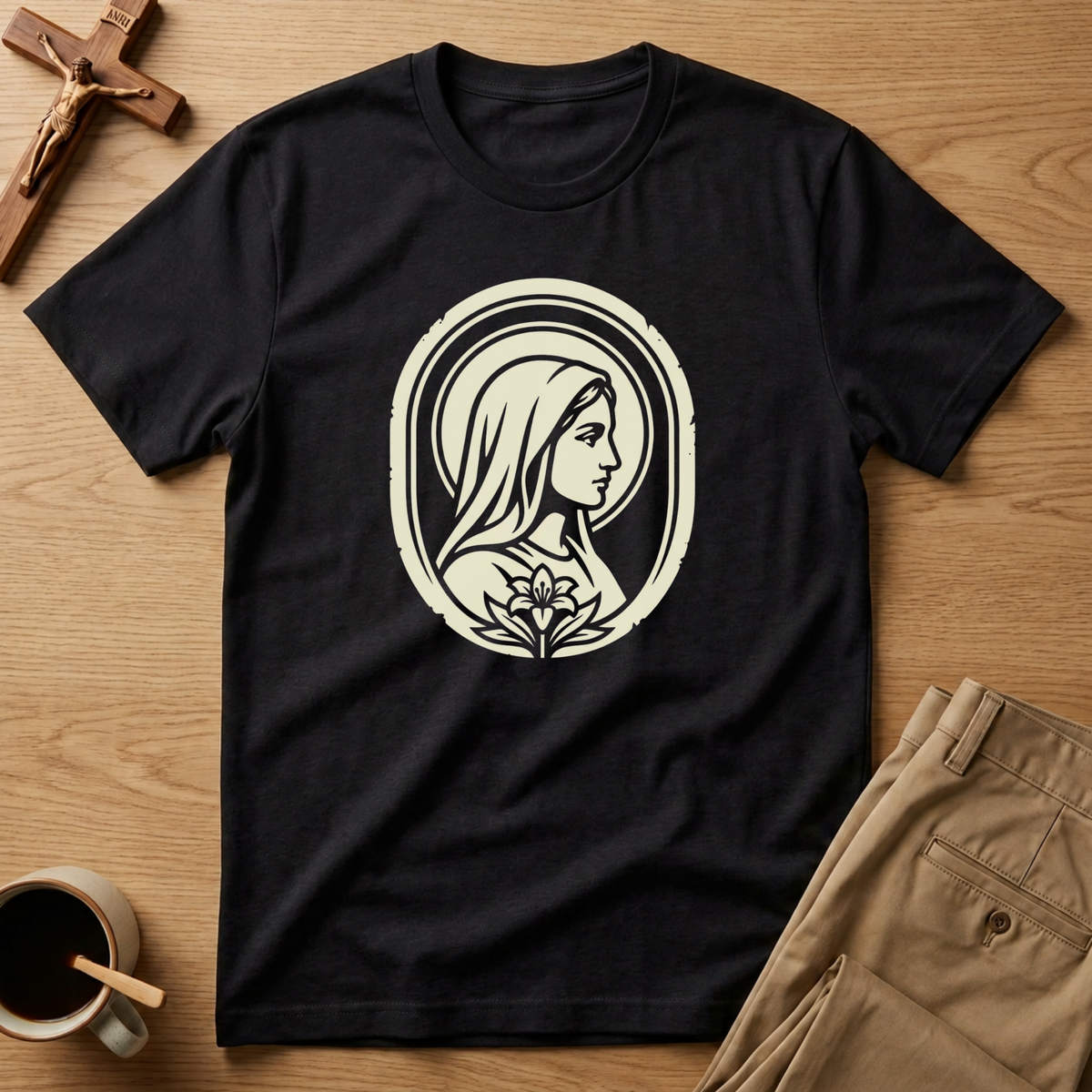 Blessed Mother Lily T-Shirt