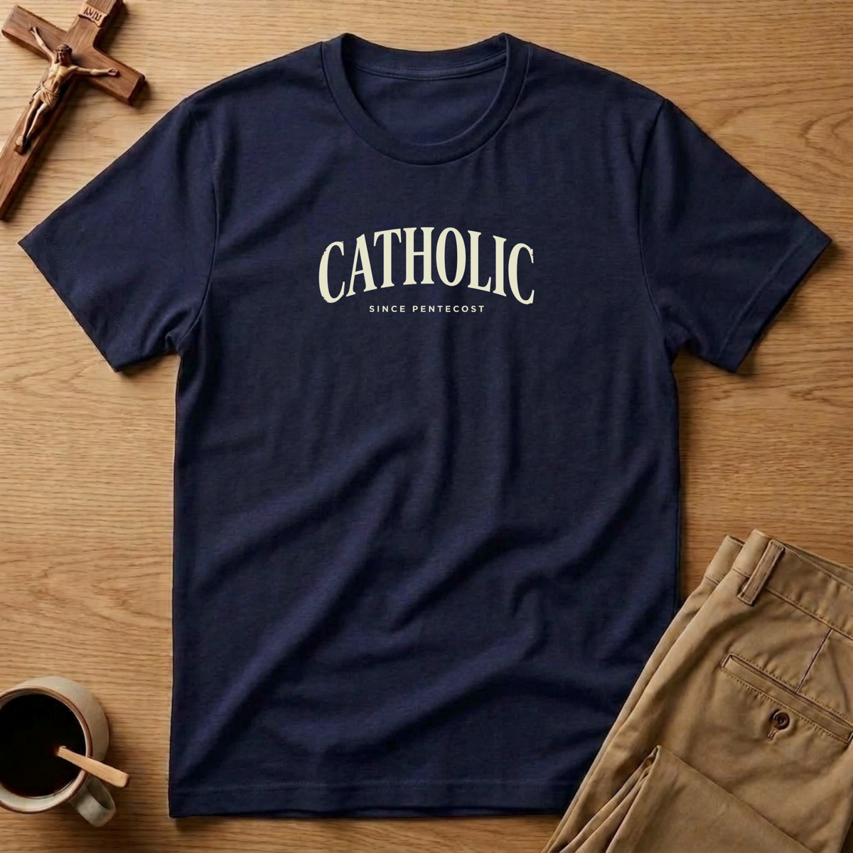 Catholic Since Pentecost Heritage Arch T-Shirt