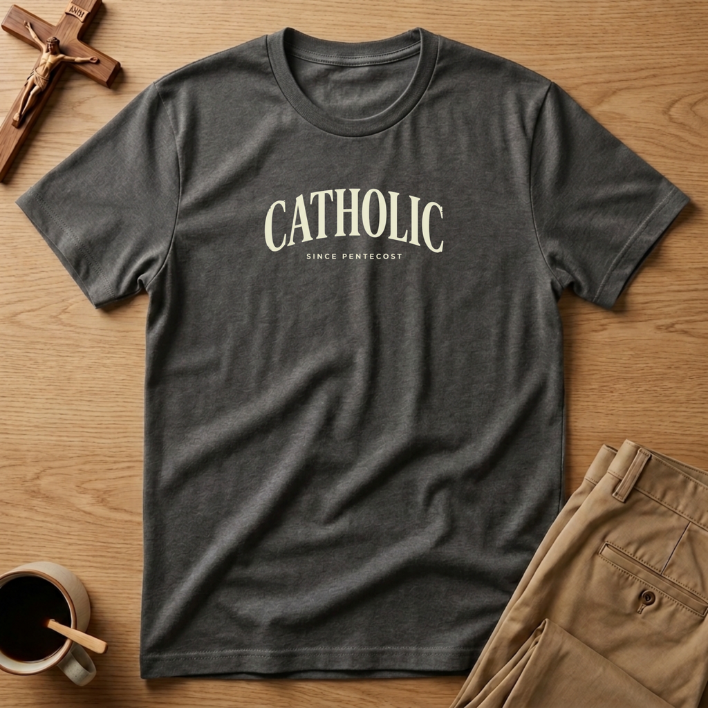 Catholic Since Pentecost Heritage Arch T-Shirt