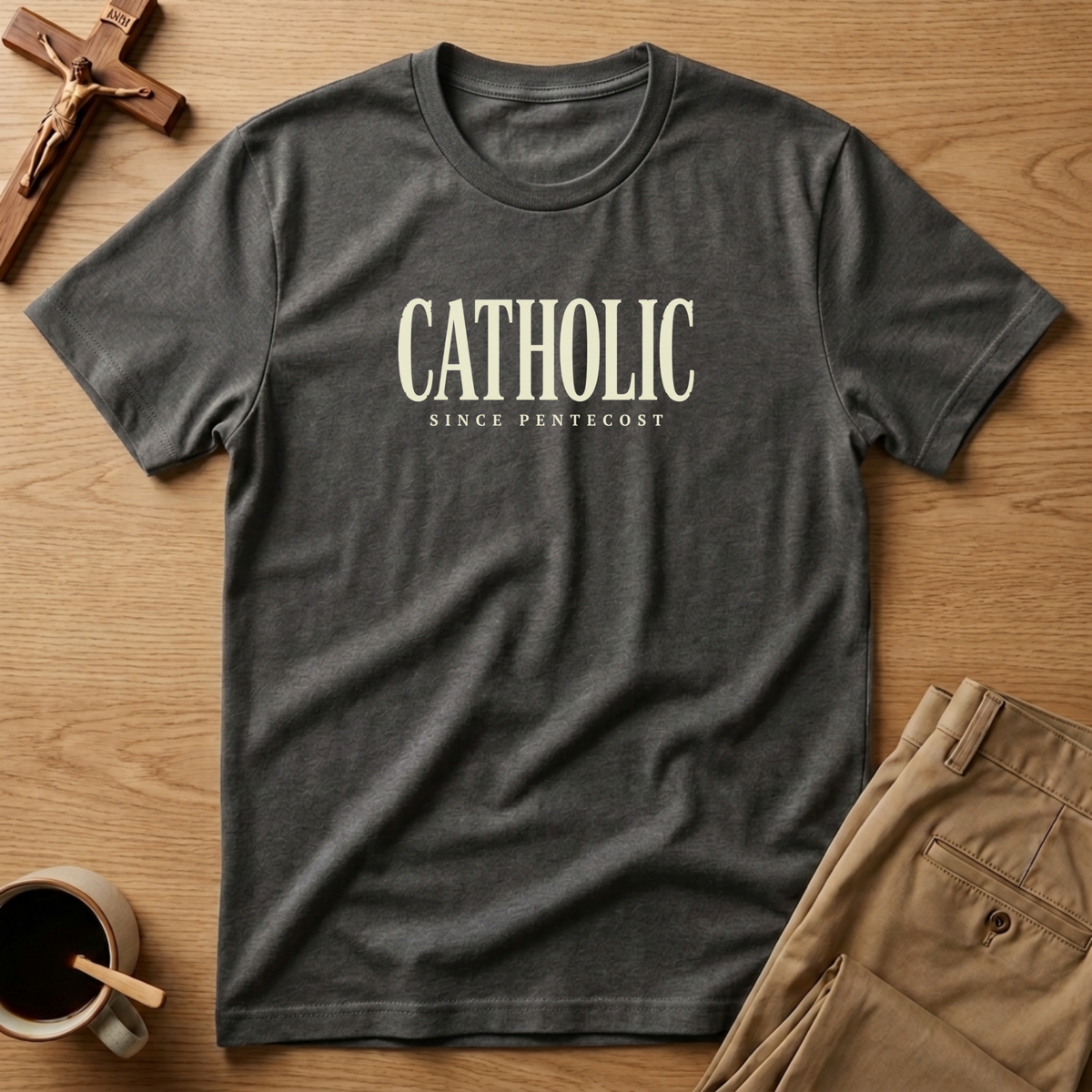 Catholic Since Pentecost Vintage Catholic T-Shirt
