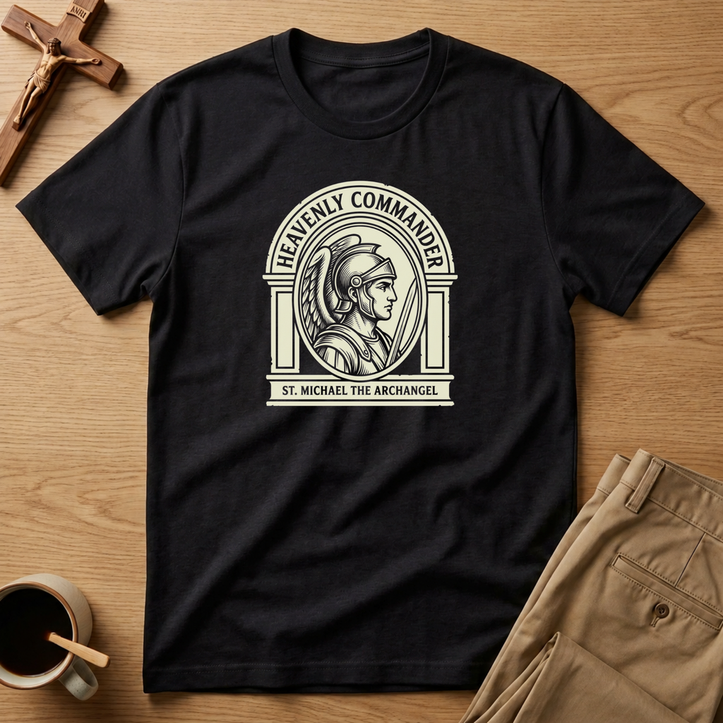St. Michael Heavenly Commander Archangel Catholic T-Shirt