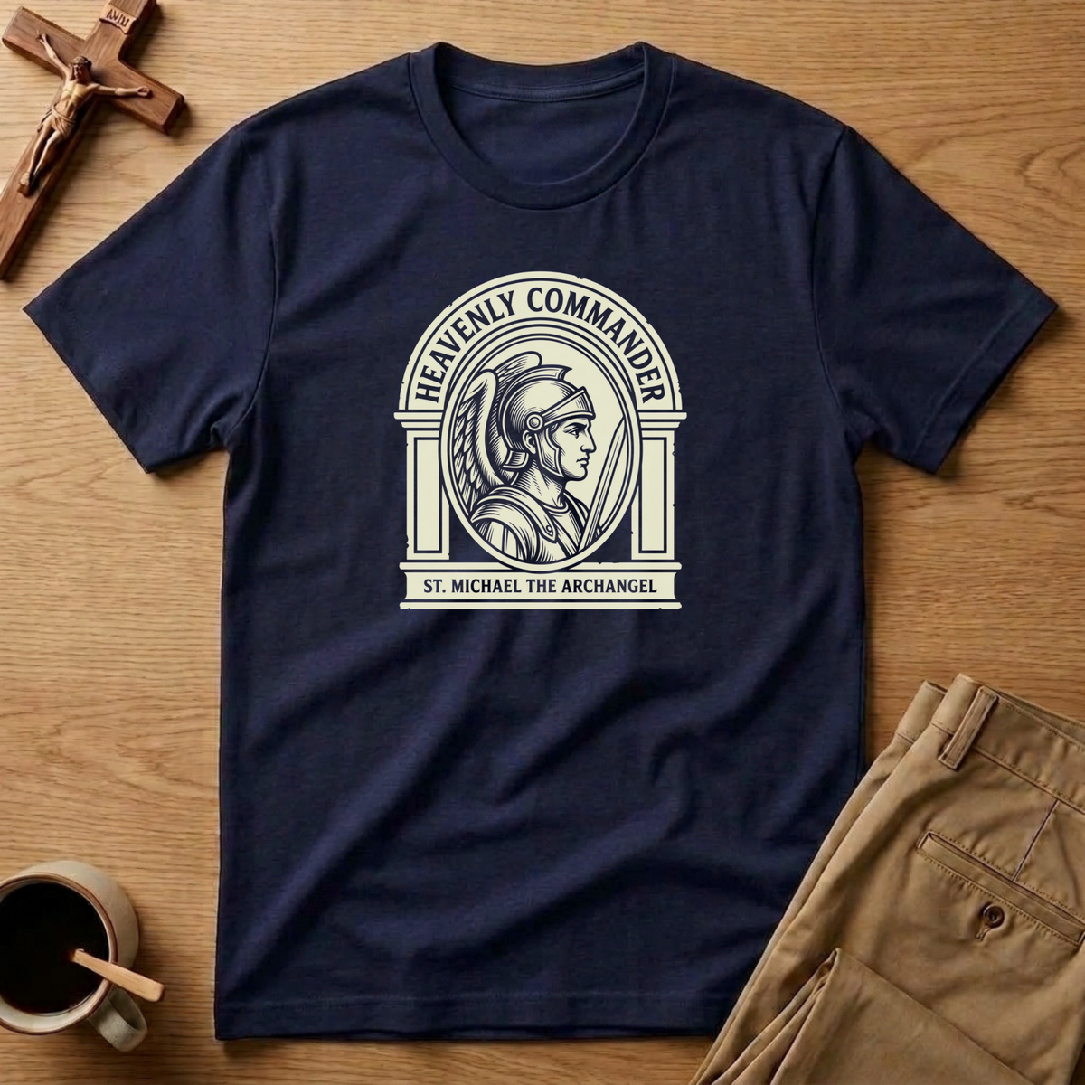 St. Michael Heavenly Commander Archangel Catholic T-Shirt