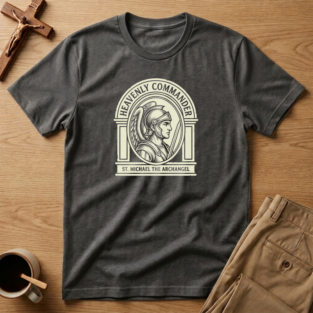 St. Michael Heavenly Commander Archangel Catholic T-Shirt