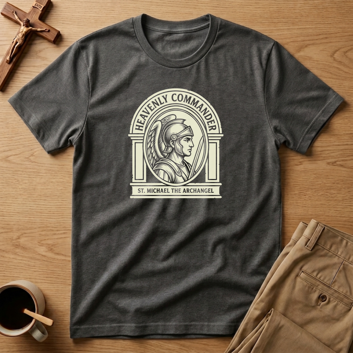 St. Michael Heavenly Commander Archangel Catholic T-Shirt
