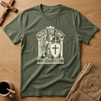 St. Michael Hold the Line Heraldic Shield T-Shirt