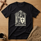 St. Michael Hold the Line Heraldic Shield T-Shirt