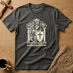 St. Michael Hold the Line Heraldic Shield T-Shirt
