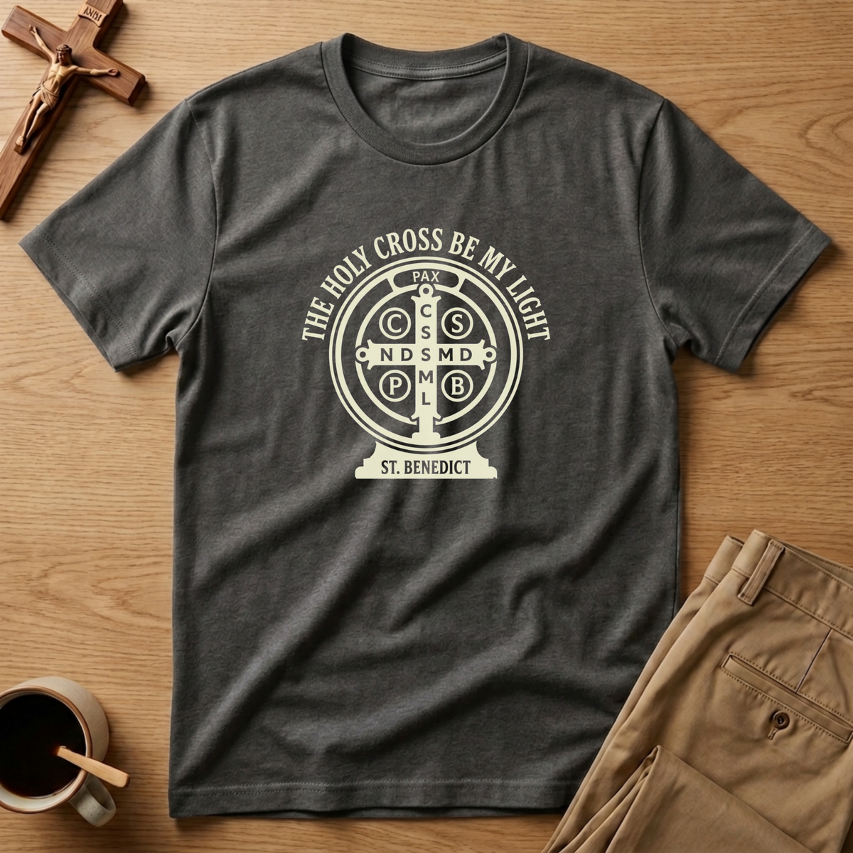 St. Benedict Holy Cross Protection Seal T-Shirt