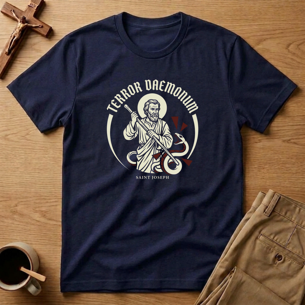 St. Joseph Terror of Demons Guardian Emblem T-Shirt